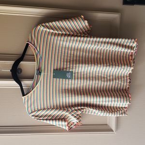 Crop top with stripes - new with tags